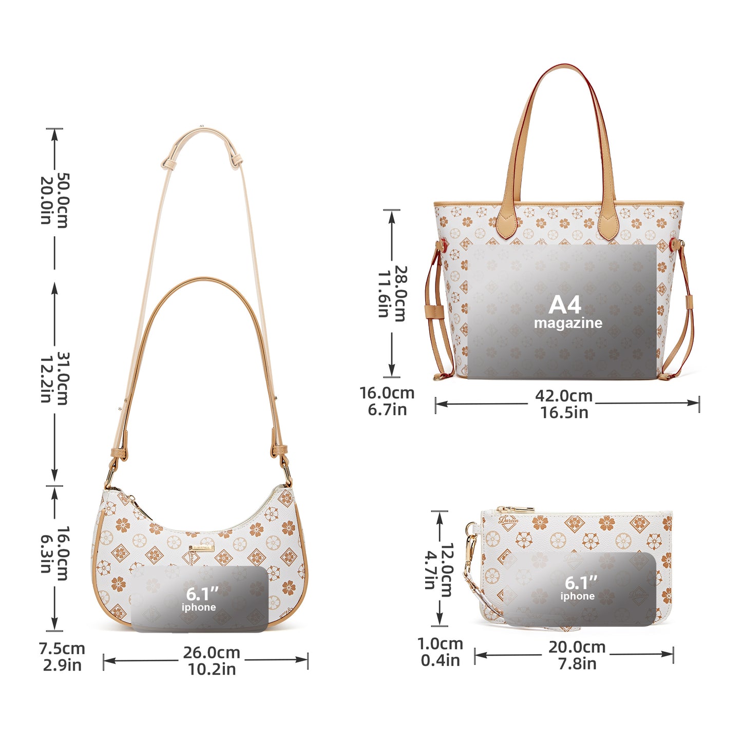 Tote Bags for Women Leather Tote Purse Crossbody Bags with Pockets Top Handle Shoulder Handbags Satchel Bags for Travel Work